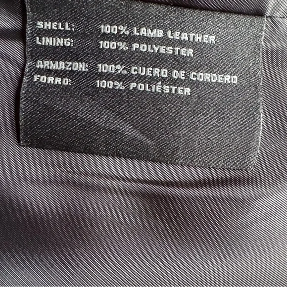 BGSD Men's Black Genuine Leather Blazer Jacket Size 2XL NWT - Picture 7 of 10